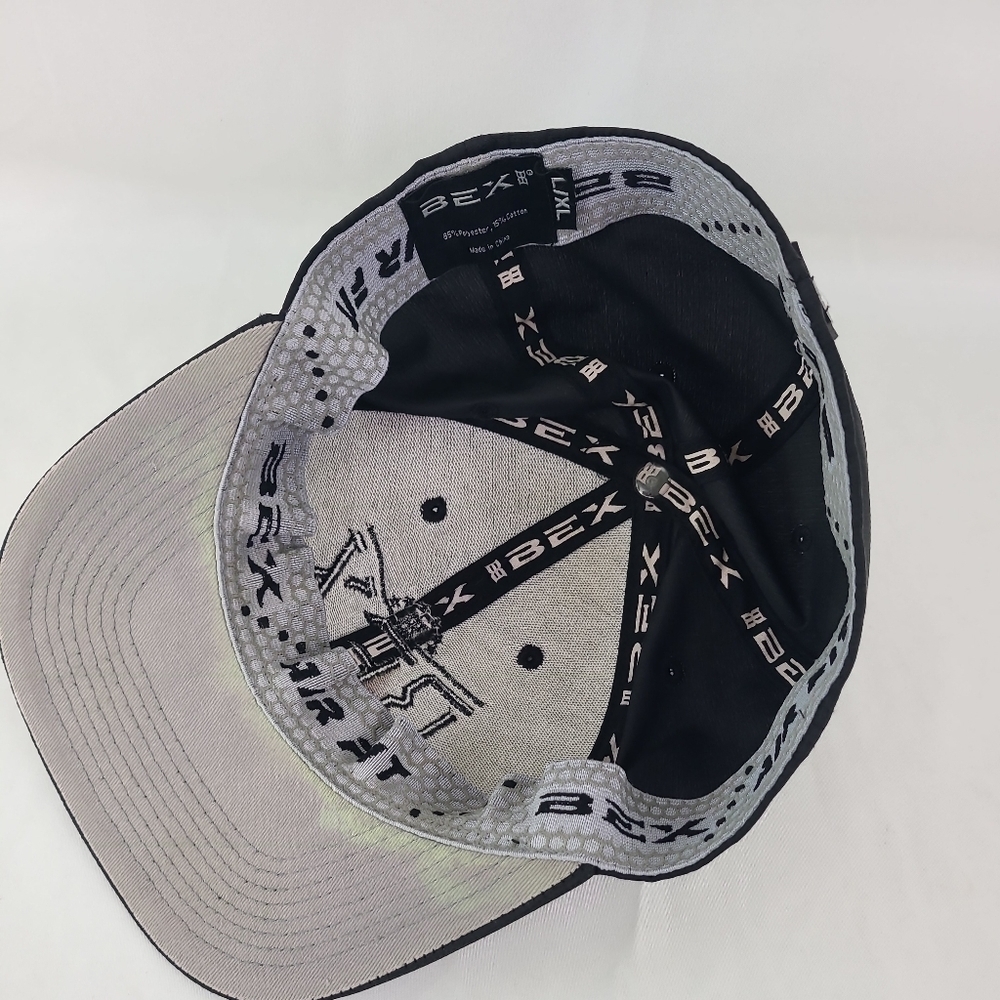 Bex Men's Fitted Black Embroidered Hat, Size Large-Extra Large - Picture 7 of 8